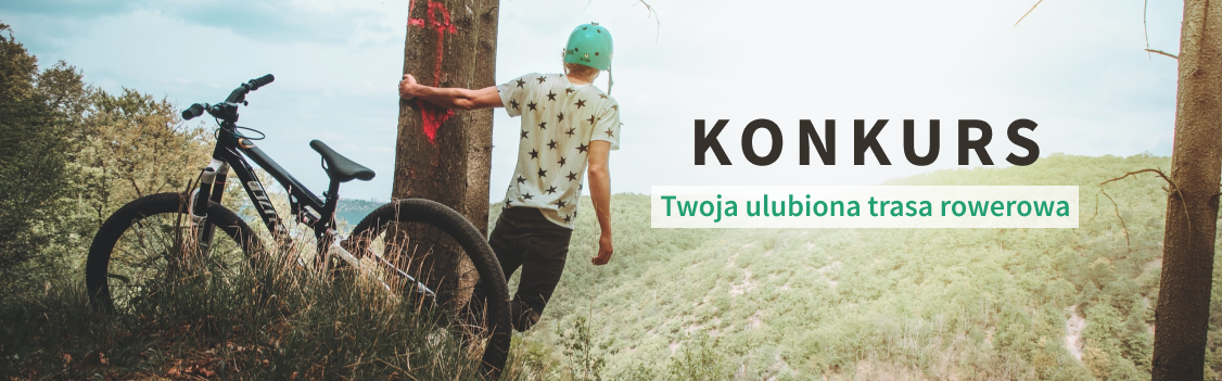 Plakat dotyczący konkursu rowerowego fot. mat.pras