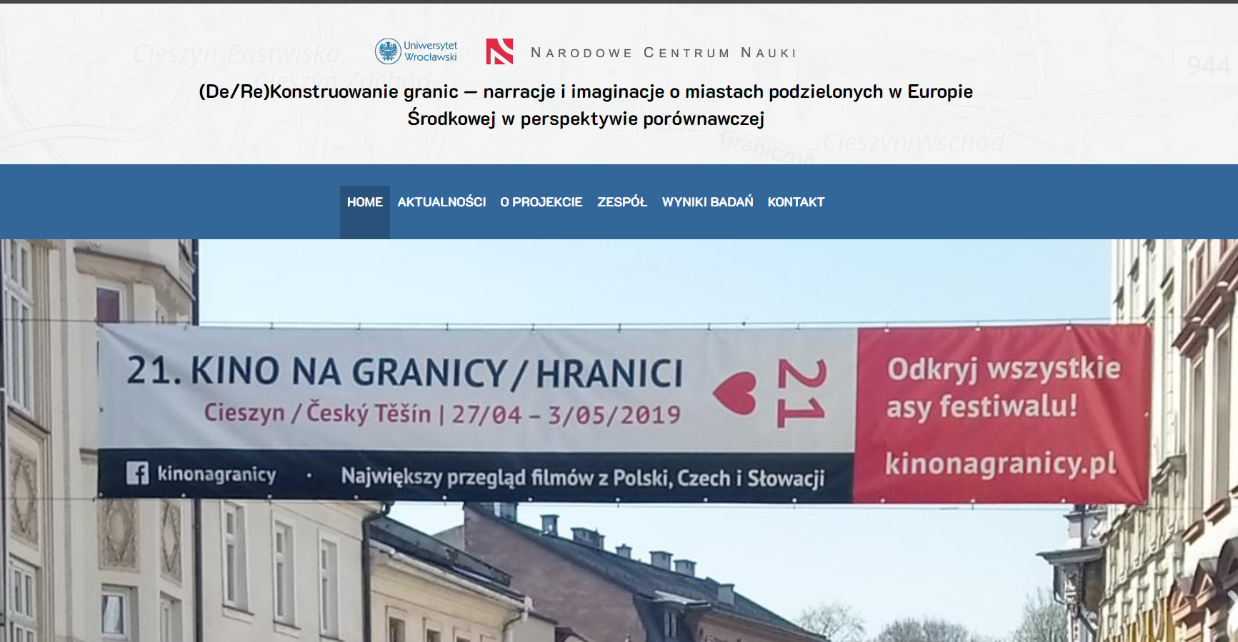 Zrzut ekranu ze strony internetowej projektu.