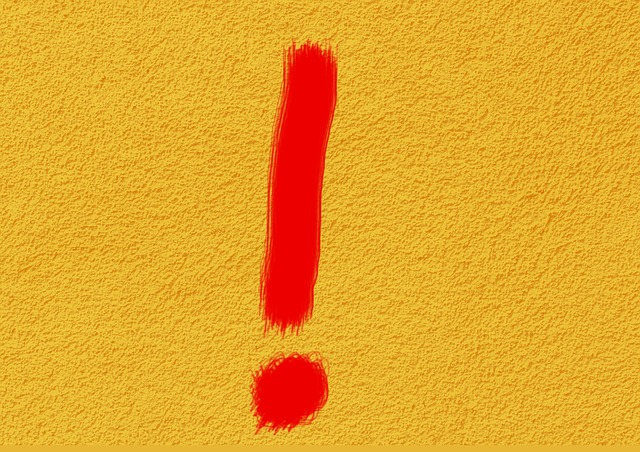 Na zdjęciu grafika przedstawiająca znak wykrzyknika fot. pixabay