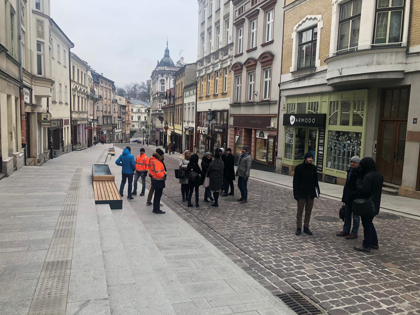 Odbiór końcowy robót budowlanych związanych z rewitalizacją ul. Głębokiej mat.pras