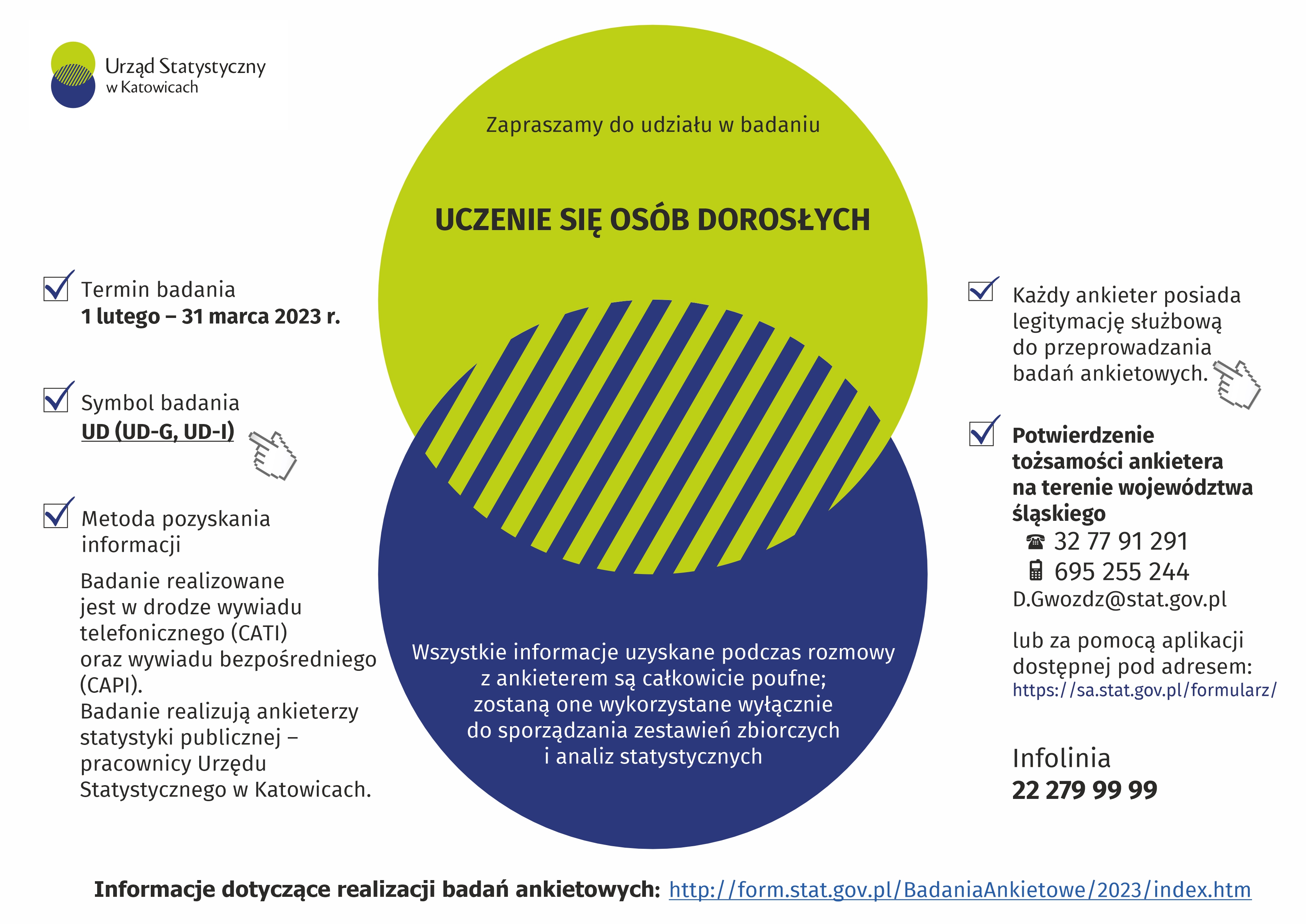 Plakat US dotyczący badania ankietowego (fot. materiał US)