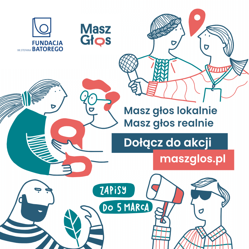 Plakat akcji Masz Głos Fundacji Batorego (mat.)