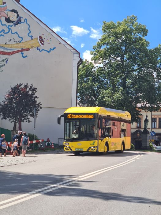 Autobus cieszyńskiej komunikacji miejskiej przy ul. Garncarskiej, fot. ZGK