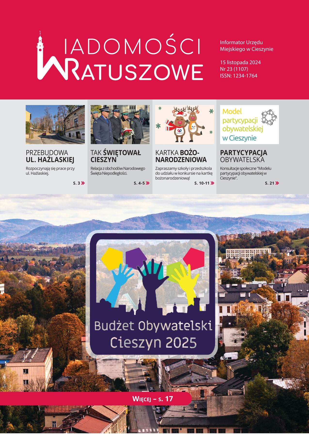 Okładka Wiadomości Ratuszowych nr 23