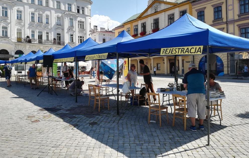 Stoiska na cieszyńskim rynku