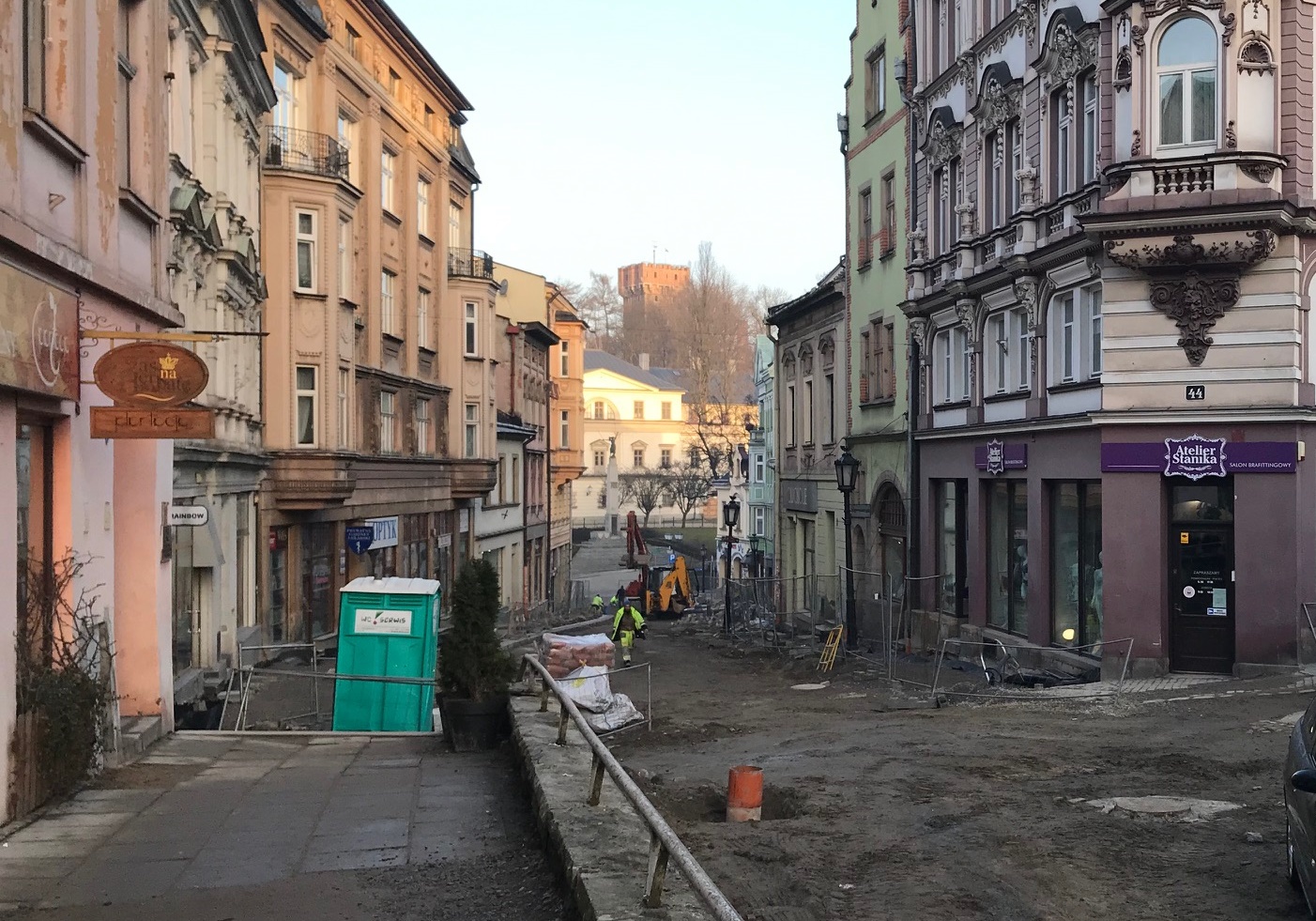 Informacja o praca związanych z przebudową sieci gazowej fot. BSK