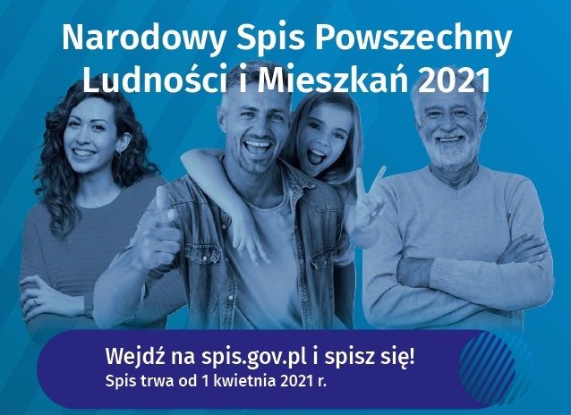 Na zdjęciu informacje dot.  Narodowego Spisu Powszechnego Ludności i Mieszkań 2021