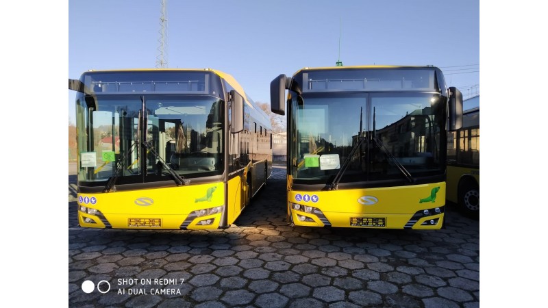 Zakupione przez Miasto Cieszyn dwa autobusy Solaris Urbino fot. ZGK