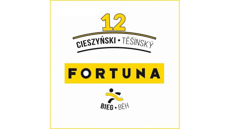 Plakat organizatora Cieszyńskiego FORTUNA Biegu, edycja dwunasta fot. mat.pras