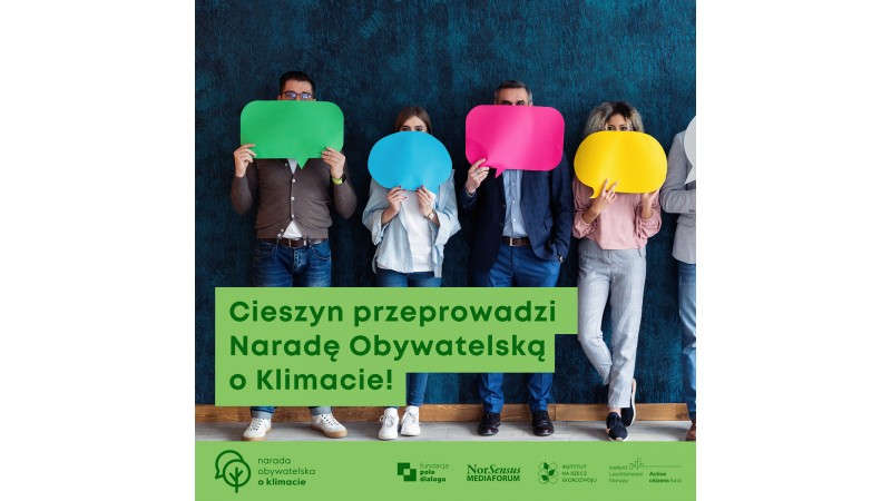 Plakat - pilotażowa Narada Obywatelska o Klimacie fot. mat.pras