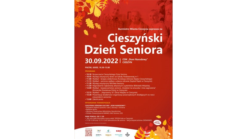 Cieszyński dzień Seniora, plakat promujący wydarzenie 