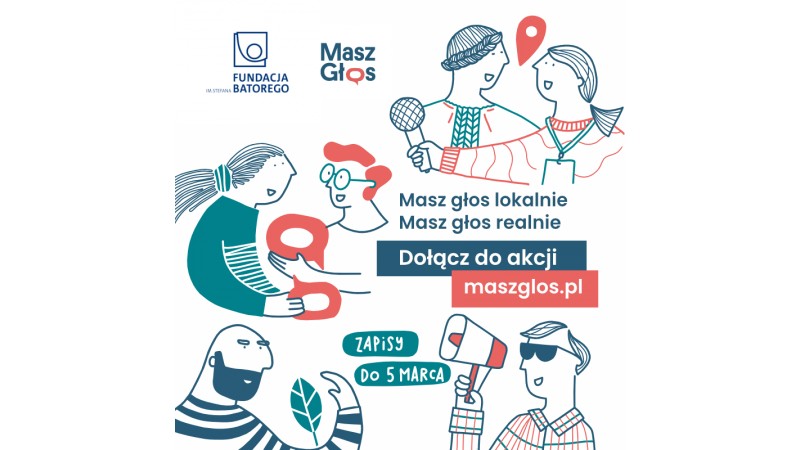 Plakat akcji Masz Głos Fundacji Batorego (mat.)