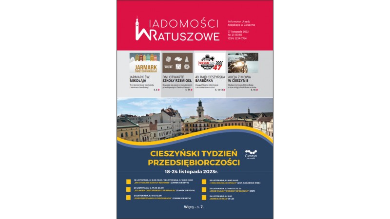 Okładka najnowszego numeru Wiadomości Ratuszowych