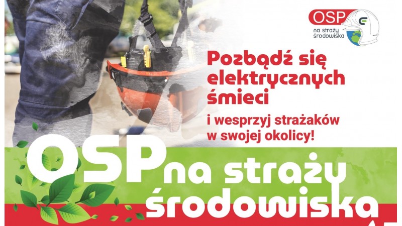 Akcja recyklingowa z OSP - plakat