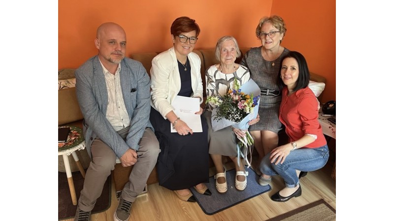 Pani Zofia świętuje dziś swój wyjątkowy Jubileusz Setnych Urodzin - fot. BSK