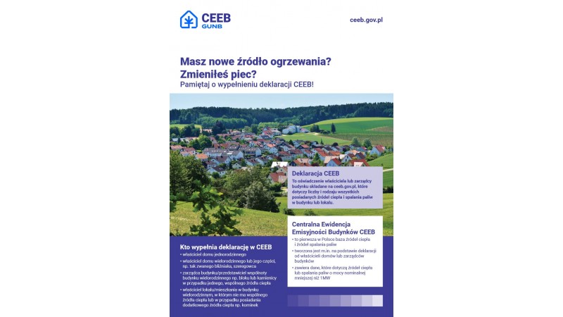 Ulotka o deklaracji źródeł ciepła i spalania