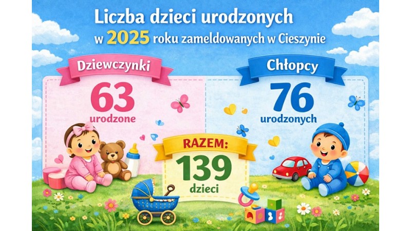 Grafika prezentująca dane demograficzne 