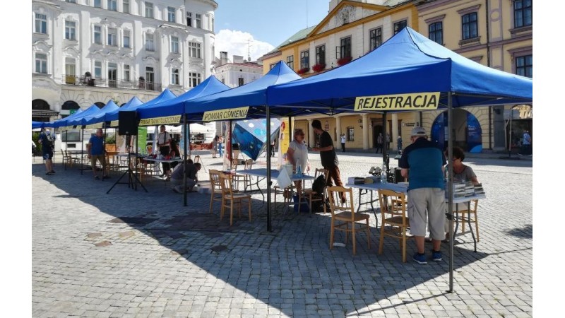 Stoiska na cieszyńskim rynku