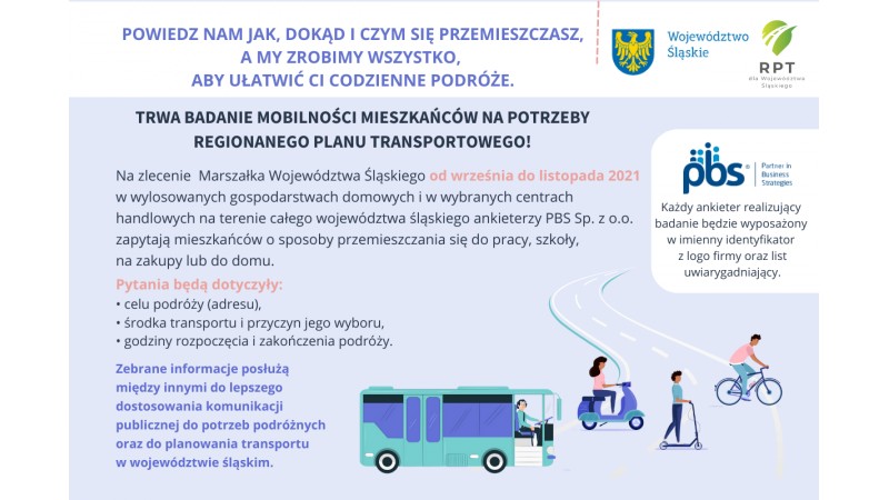 Regionalny Plan Transportowy dla Województwa Śląskiego graf. UMWS