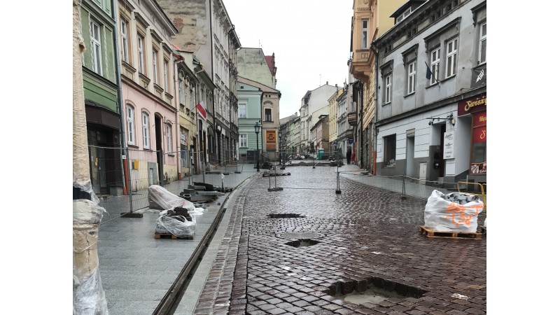 Trwają prace na ulicy Głębokiej, fot. mat.pras 