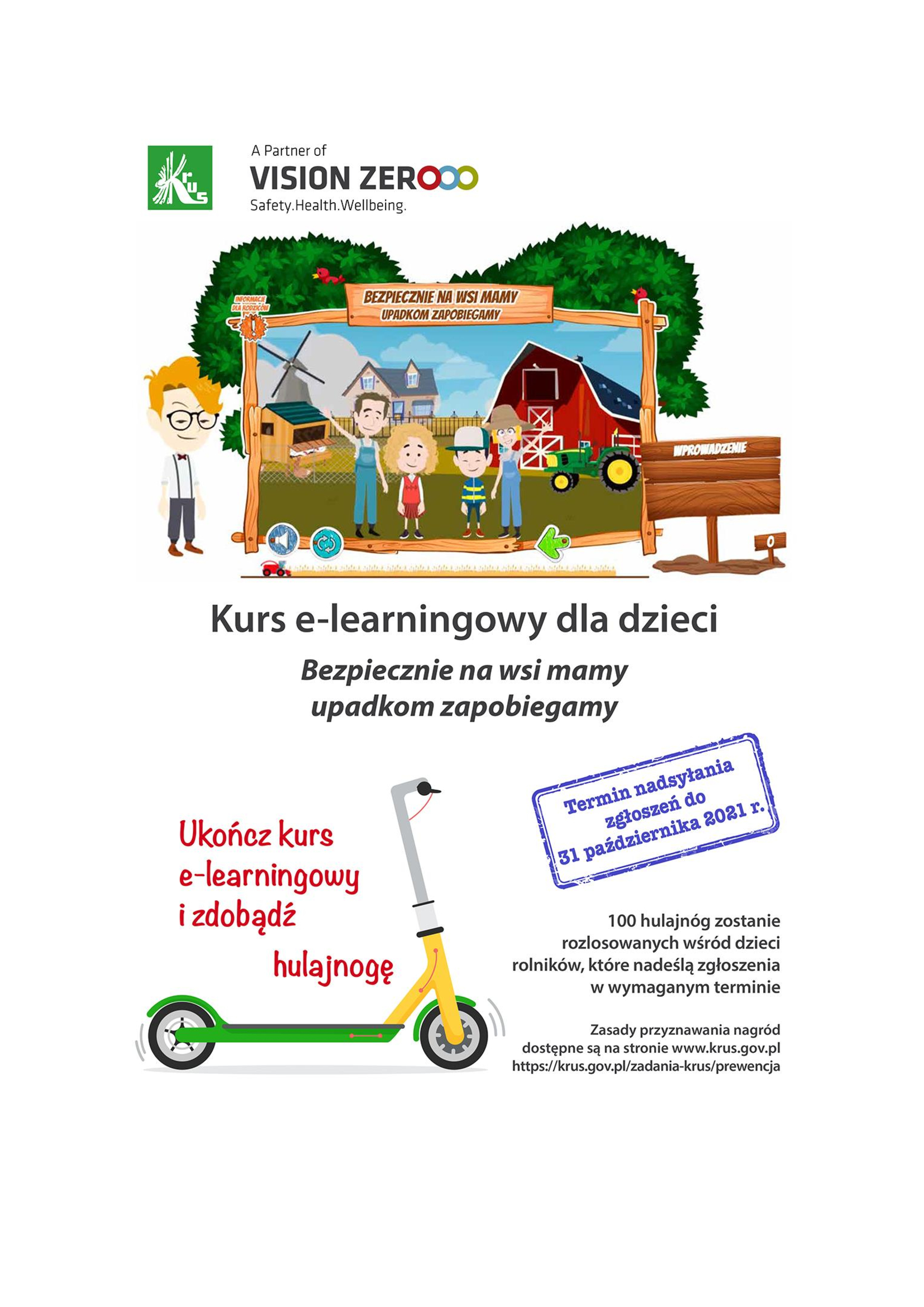 Plakat dot. kursu e-learningowego fot. mat/pras