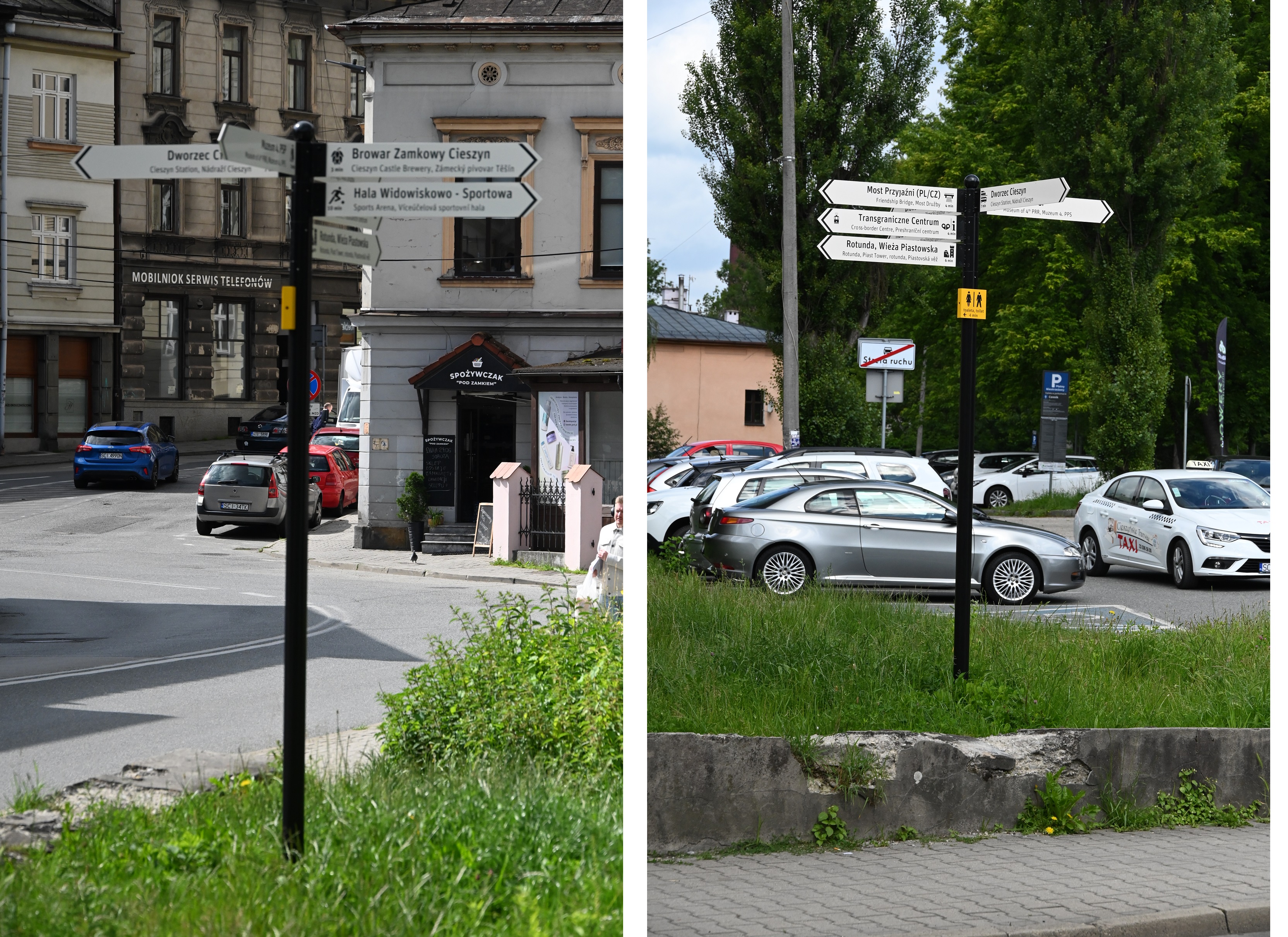 Słupek przy ul. Zamkowej